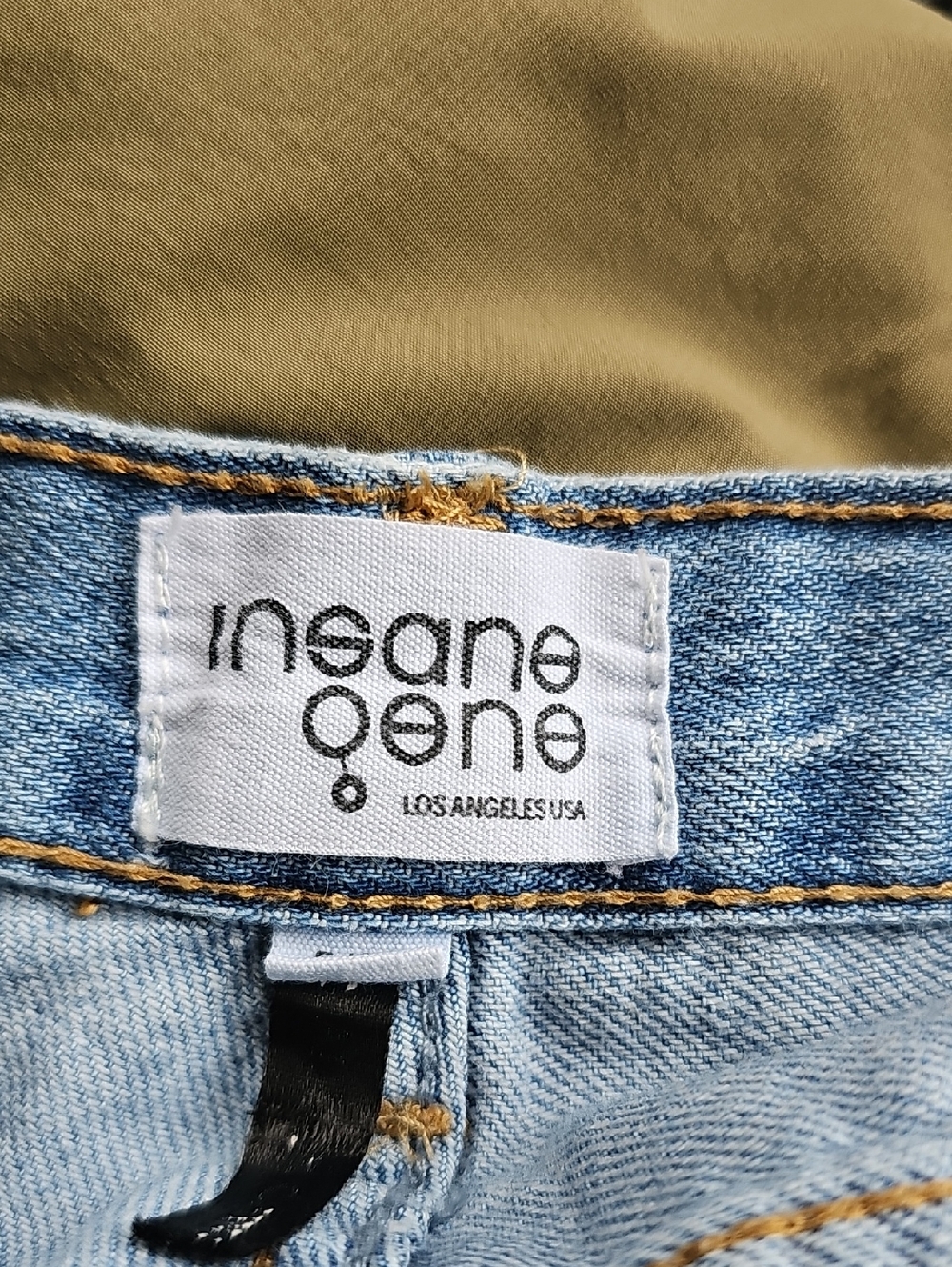 Light Blue Distressed Boyfriend Jeans with Frayed Hem - Picture 2 of 10